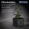 Planters | Round tubes  60 mm vertical | Steel tube 30 x 30 mm horizontal | with flat head
